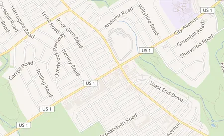 map of 1415 City Ave. B Wynnewood, PA 19096