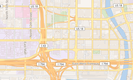 map of 707 W. Wisconsin Ave. Milwaukee, WI 53233