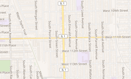 map of 11105 S. Halsted St Chicago, IL 60628