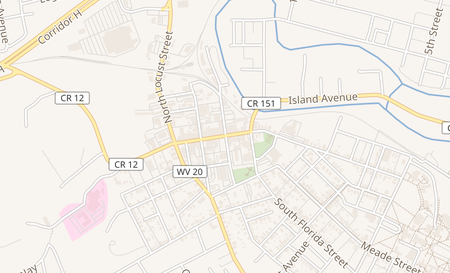 map of 21 East Main St Buckhannon, WV 26201