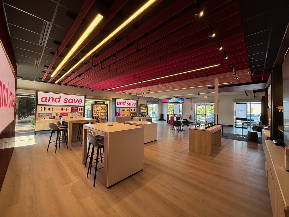Interior photo of T-Mobile Store at E Franklin Blvd & Green Dr, Gastonia, NC