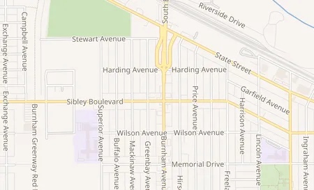 map of 638B Sibley Blvd Calumet City, IL 60409