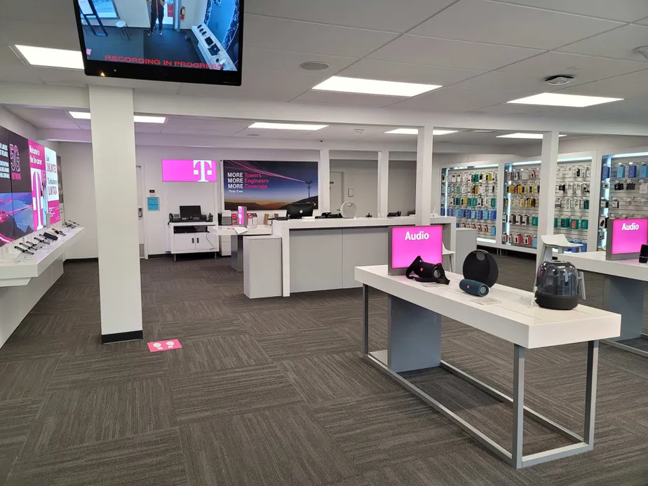Interior photo of T-Mobile Store at Lawrenceville Hwy NW & Luxomni Rd NW, Lilburn, GA