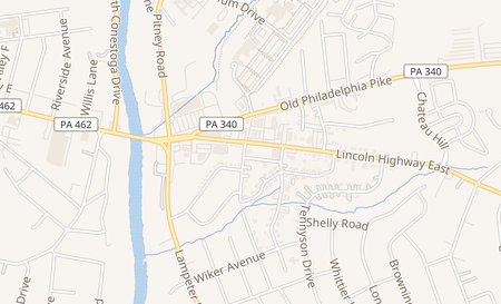 map of 1646 Lincoln Highway East Lancaster, PA 17602