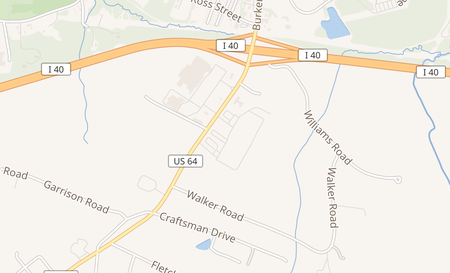 map of 1227 Burkemont Ave Morganton, NC 28655