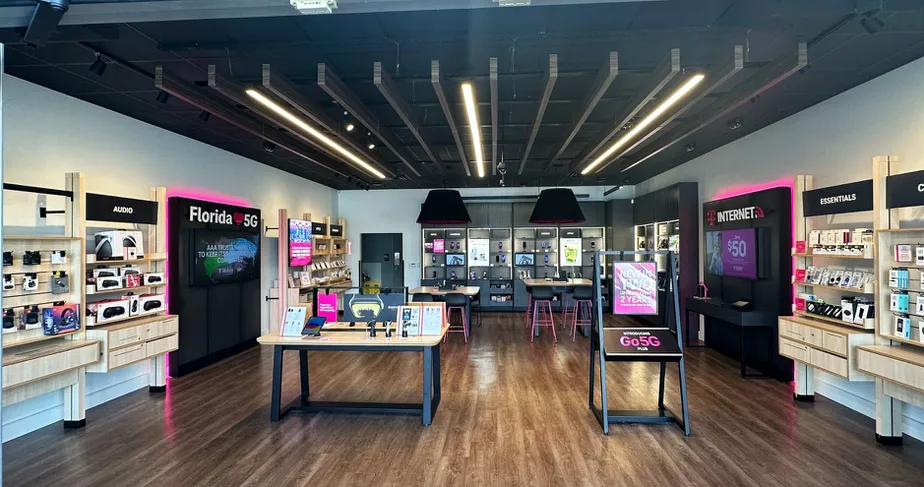 Interior photo of T-Mobile Store at Buckingham Square, Royal Palm Beach, FL