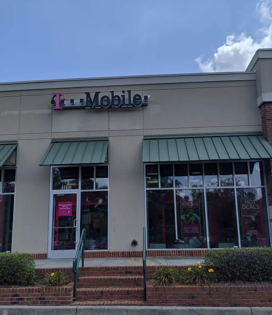Exterior photo of T-Mobile store at Cinema Dr & John Ross Pkwy, Rock Hill, SC
