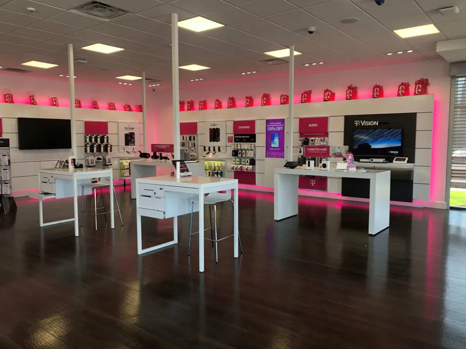 Interior photo of T-Mobile Store at Carrier & Jefferson 2, Grand Prairie, TX