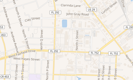 map of 3300 N. Pace Blvd Suite 240 Pensacola, FL 32505