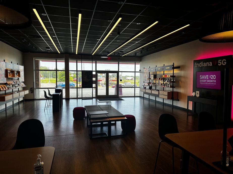 Interior photo of T-Mobile Store at Red Bank Commons, Evansville, IN