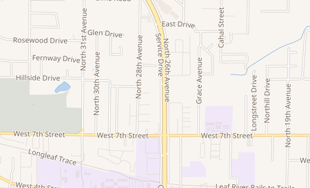 map of 6333 U S Highway 49 Ste 20 Hattiesburg, MS 39401