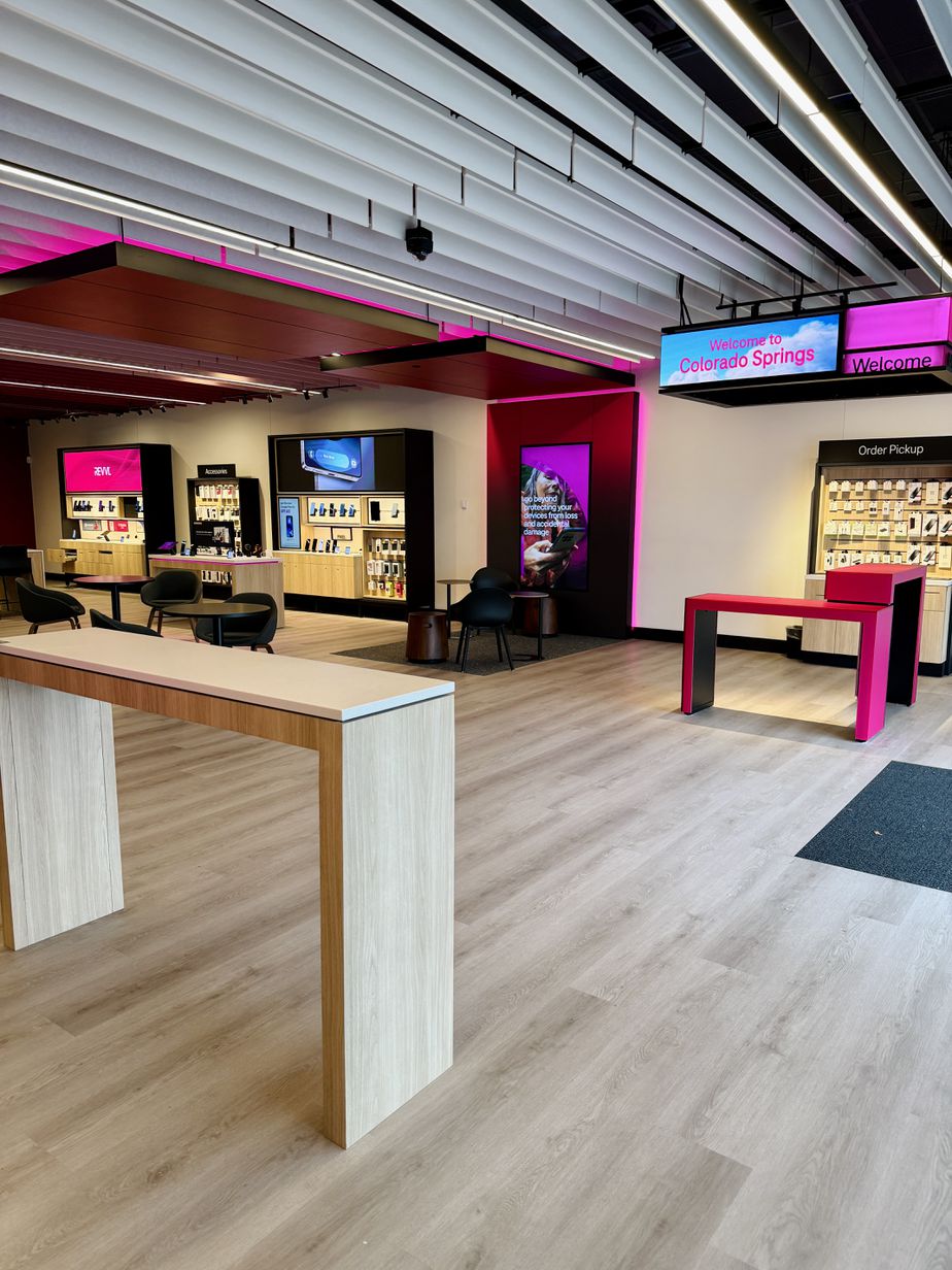 Interior photo of T-Mobile Store at Academy & Shrider, Colorado Springs, CO