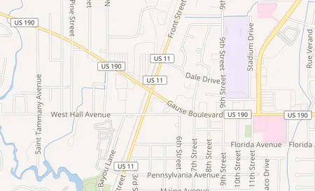map of 125 Gause Blvd Slidell, LA 70458