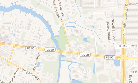 map of 8595 Beach Boulevard 342b Jacksonville, FL 32216