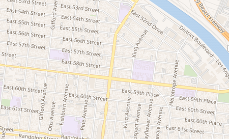 map of 5810 Atlantic blvd Maywood, CA 90270