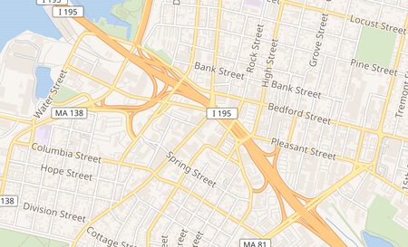 map of 96 S Main Street Fall River, MA 02721