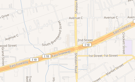 map of 439A Sheldon Rd Channelview, TX 77530