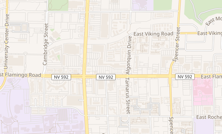 map of 1350 E Flamingo Rd Ste A Las Vegas, NV 89119
