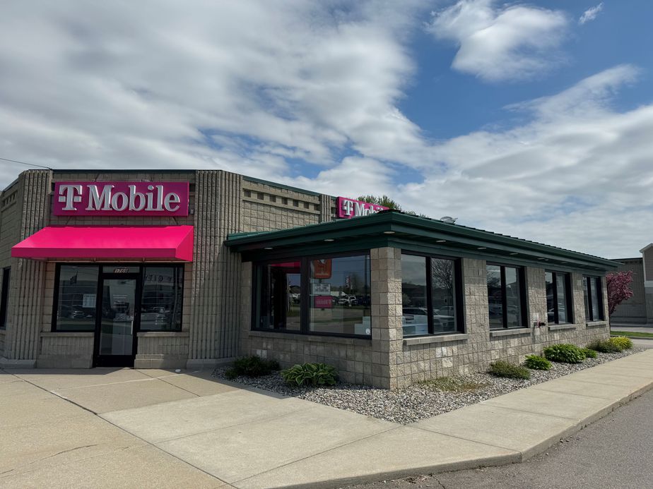 Exterior photo of T-Mobile Store at S Cedar St & E Borland Rd, Imlay City, MI