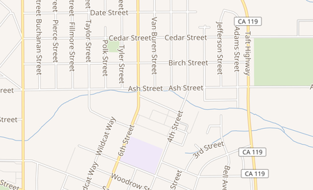 map of 514 Finley Dr Taft, CA 93268