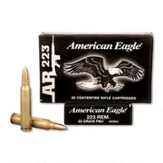 Federal American Eagle .223 Rem, 55 Grain FMJ, 20 Rounds AE223J | AE223J