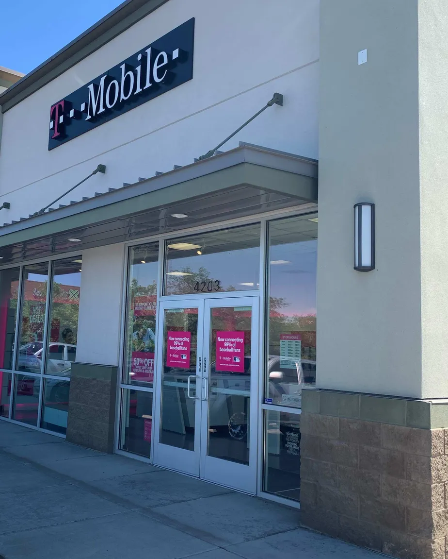 Exterior photo of T-Mobile store at 4200 South & Harrison Blvd, Ogden, UT