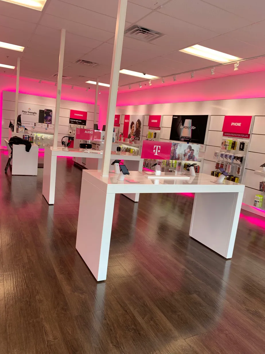 Interior photo of T-Mobile Store at Grayson Hwy & Webb Gin House Rd, Lawrenceville, GA