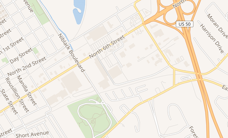 map of 2655 N 6th St Vincennes, IN 47591