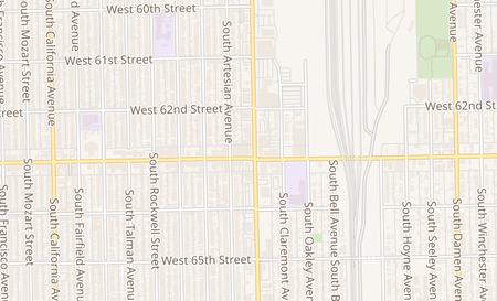 map of 6254 S Western Ave Chicago, IL 60636