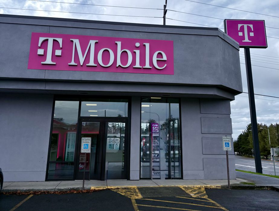 Exterior photo of T-Mobile Store at E 1st St & S Golf Course Rd, Port Angeles, WA