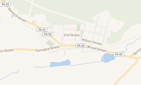 map of 30 East Broad St Hazleton, PA 18201