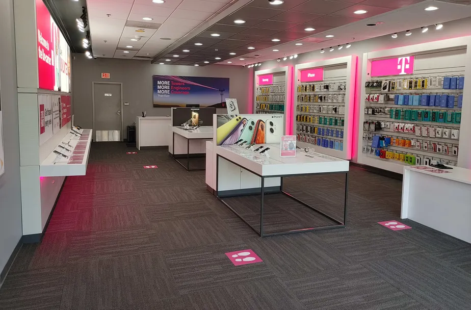 Interior photo of T-Mobile Store at Randall Rd & Whispering Trl, South Elgin, IL