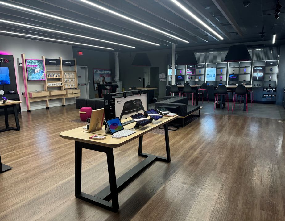 Interior photo of T-Mobile Store at W El Camino Real & San Antonio Rd, Mountain View, CA