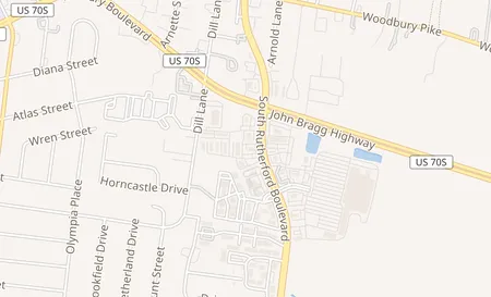 map of 2955 S Rutherford Blvd Ste H Murfreesboro, TN 37130