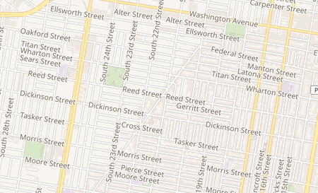 map of 1400 Point Breeze Avenue Philadelphia, PA 19146