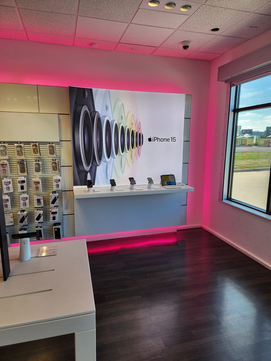 Interior photo of T-Mobile Store at US 71 & MO 58, Raymore, MO