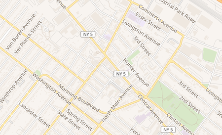 map of 636 Central Ave Albany, NY 12206