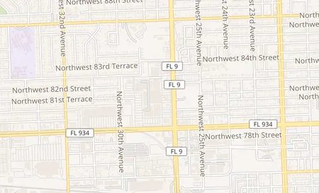 map of 7900 NW 27th Ave Unit E4 Miami, FL 33147