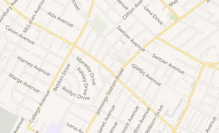 map of 7031 W Florissant Ave Saint Louis, MO 63136