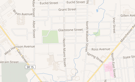map of 150 West Harrison Ave Wabash, IN 46992