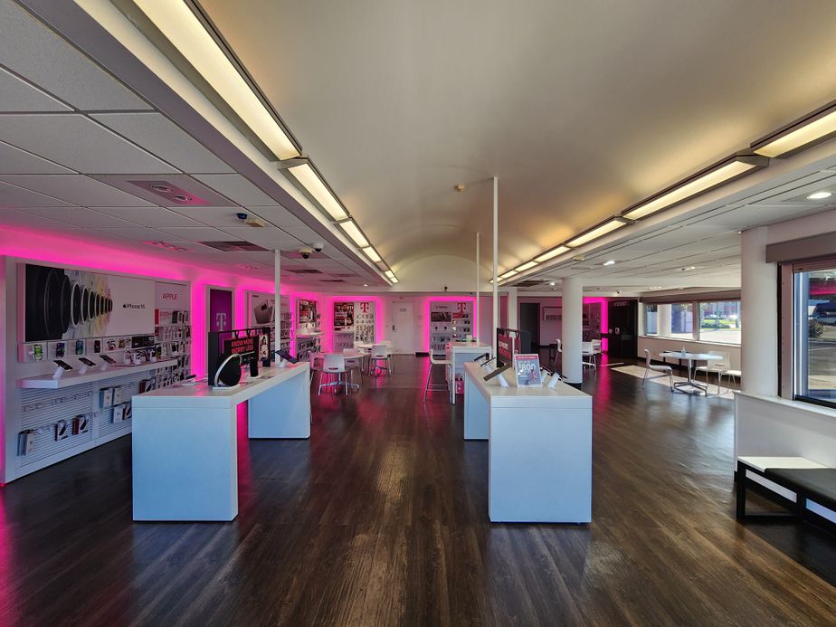 Interior photo of T-Mobile Store at Ashley Plaza, Goldsboro, NC