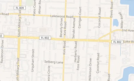map of 3976 Lake Worth Rd Lake Worth, FL 33461