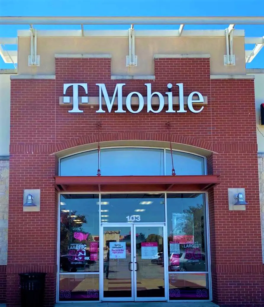 Exterior photo of T-Mobile store at Kyle Center Dr & Sheldon Dr, Kyle, TX