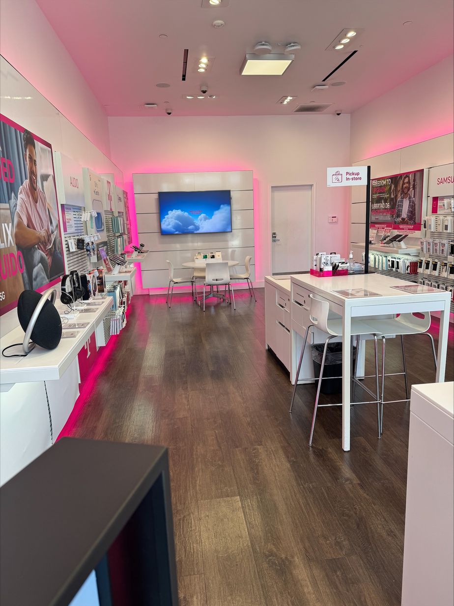 Interior photo of T-Mobile Store at Fashion Valley, San Diego, CA