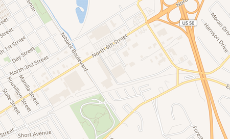 map of 2655 N 6th St Vincennes, IN 47591