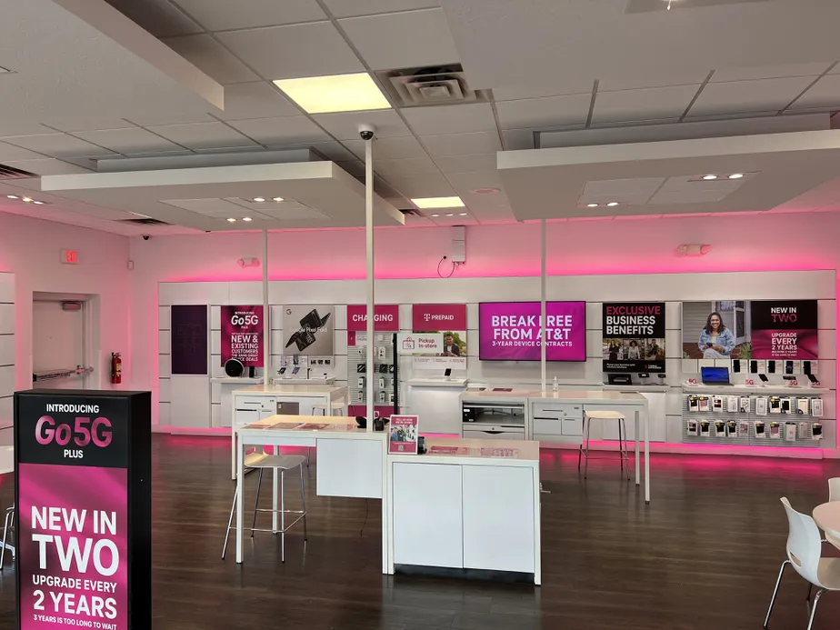 Interior photo of T-Mobile Store at 2000 W & 1800 N, Clinton, UT