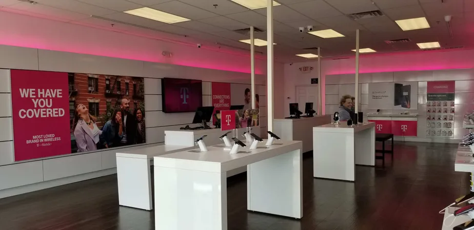 Interior photo of T-Mobile Store at US 1 & Aaron Rd, North Brunswick, NJ