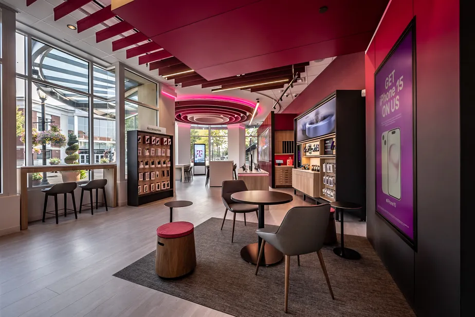 Interior photo of T-Mobile Store at Redmond Town Center, Redmond, WA 