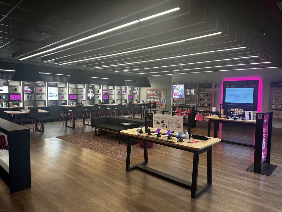 Interior photo of T-Mobile Store at Myers Park, Charlotte, NC