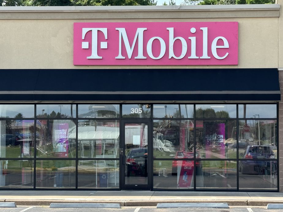 Exterior photo of T-Mobile Store at N Broadway St & Cedar Falls Rd, Menomonie, WI